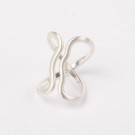 Skjerfring Twist Sølv thumbnail