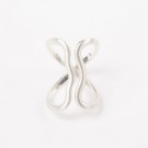 Skjerfring Twist Sølv thumbnail