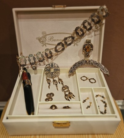 Løken sølvpakke med kniv 