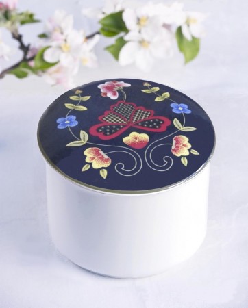 Gudbrandsdalen Blå/Sort smykkeskrin Telerosa