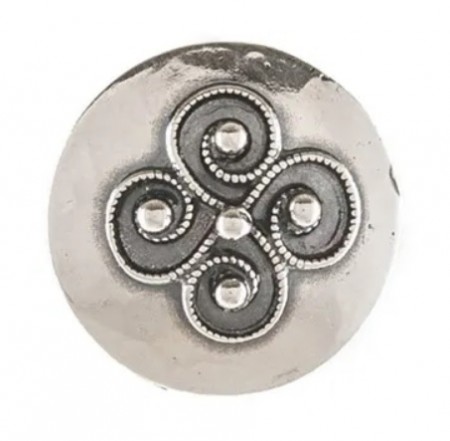 Knapp Rogaland Oksidert kort hempe 15,5mm